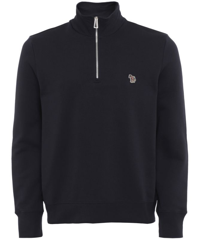 Paul Smith Zebra Logo Quarter Zipper Sweatshirt