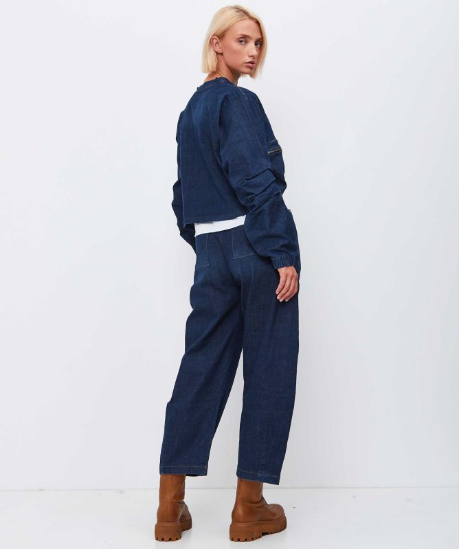 Lurdes Bergada Cropped Barrel Leg Jeans