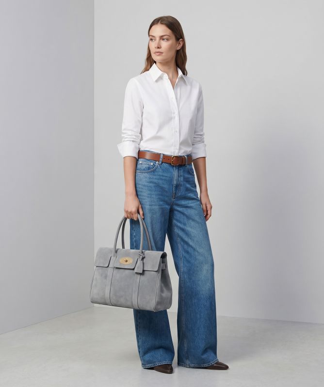 Mulberry Bayswater Suede Shoulder Bag