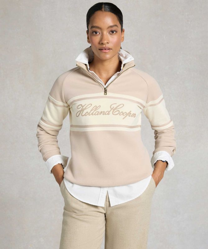 Holland Cooper Signature Quarter Zipper Sweat