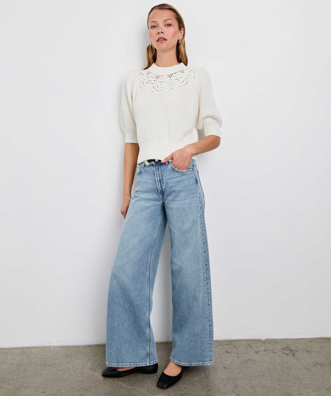 Rails Steph Crochet Knit Top