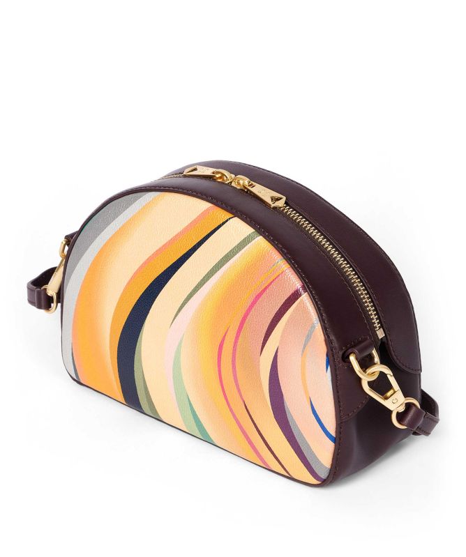 Paul Smith Dusky Swirl Leather Curved Camera Bag