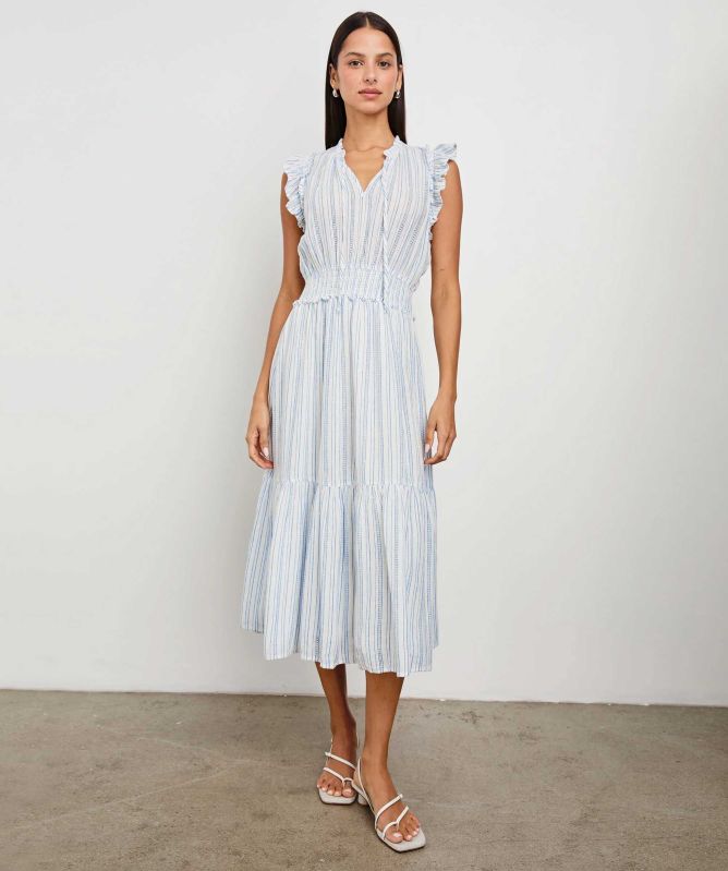 Rails Linen Garden Striped Dress