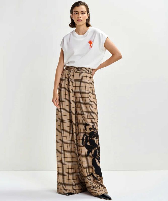 Essentiel Antwerp Jungala Bead Embroidered T-Shirt