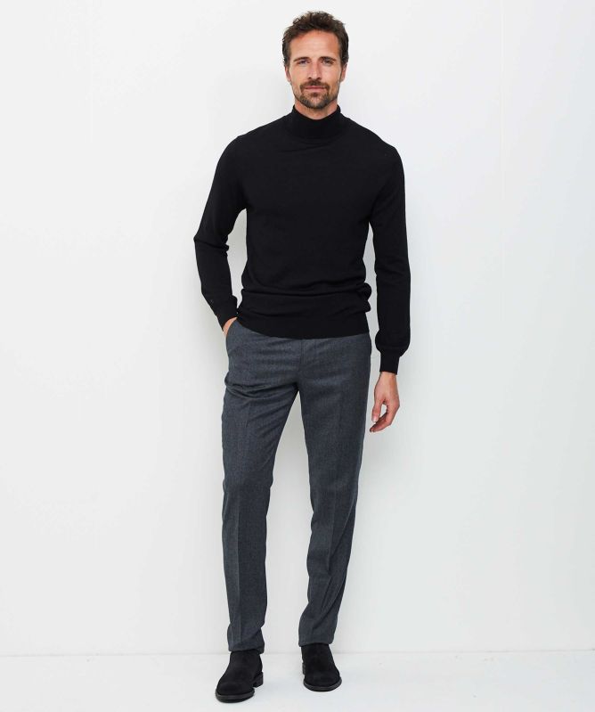 Berwich Slim Fit Virgin Wool Trousers