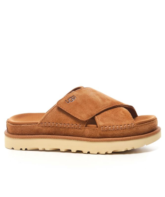 UGG Suede Goldenstar Cross Slides