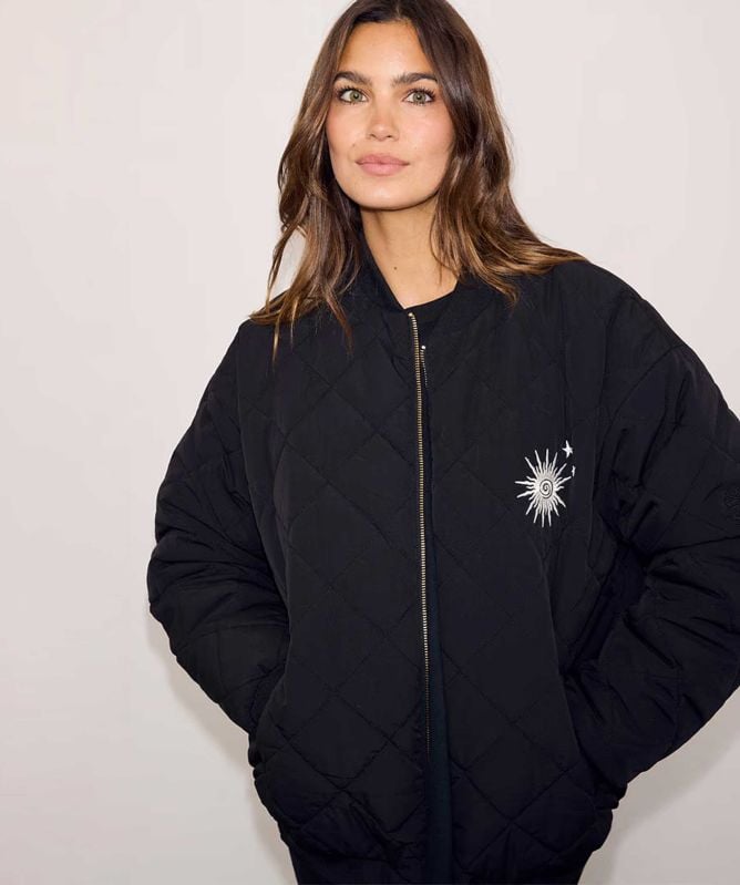 Never Fully Dressed Quilted Nylon Bomber