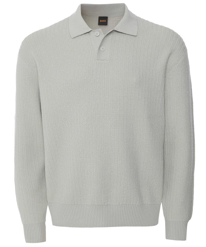 BOSS Long Sleeve Rib Kotorpolo Polo