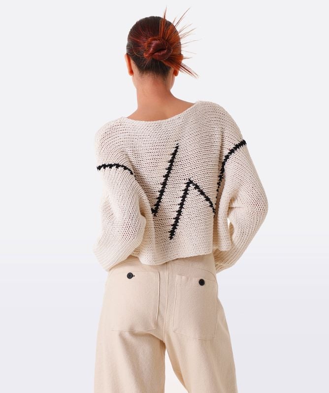 Lurdes Bergada Oversized Zig-Zag Jumper