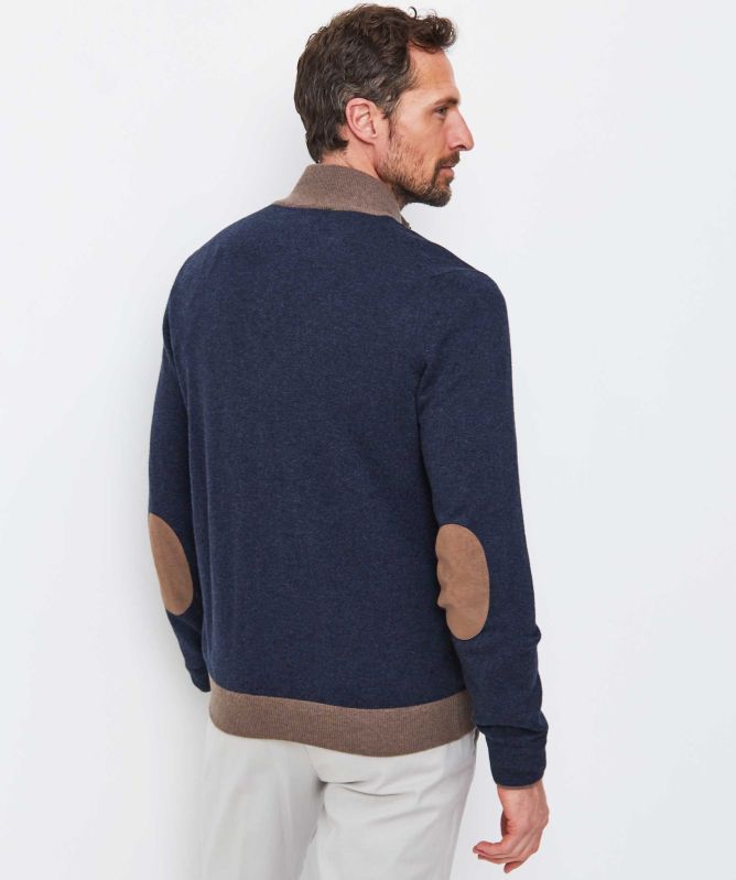 Gran Sasso Wool Cashmere Zipper Cardigan