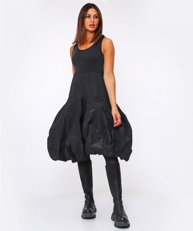 Lurdes Bergada Memory Tiered Midi Dress