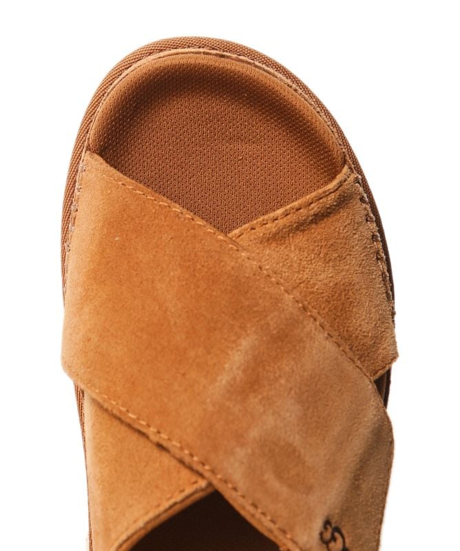 UGG Suede Goldenstar Cross Slides
