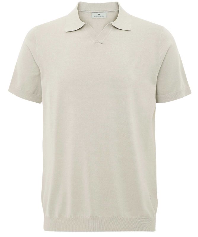Thomas Maine Open Collar Polo Shirt