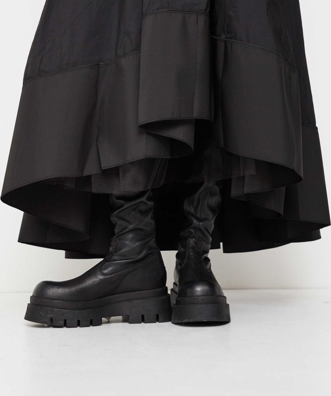 Bize Taffeta Curve Skirt