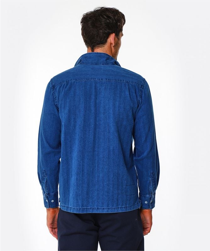 Universal Works Herringbone Denim Treck Shirt