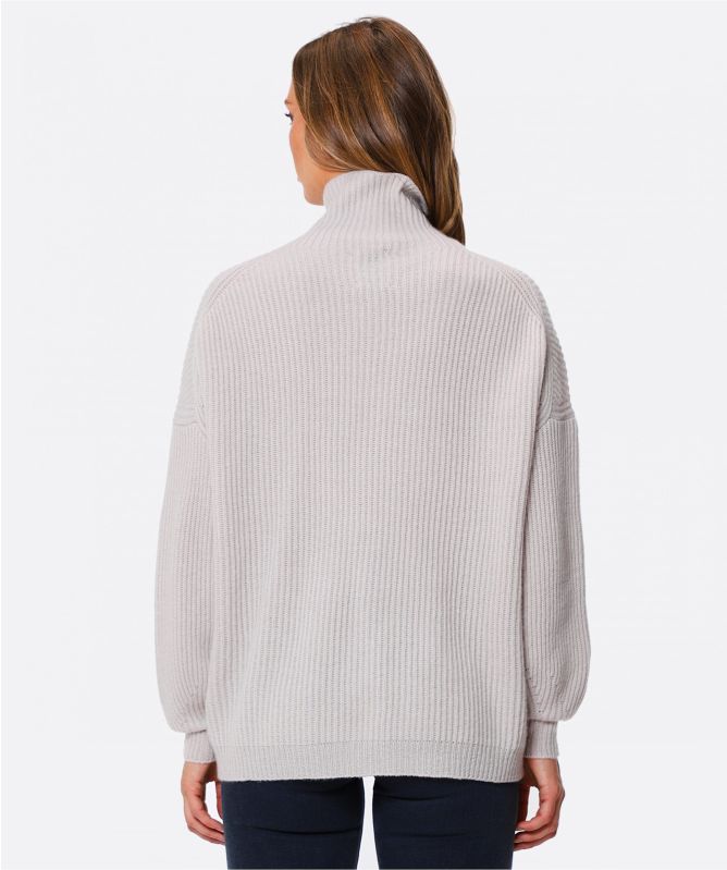 Van Kukil Olivia High Neck Ribbed Sweater