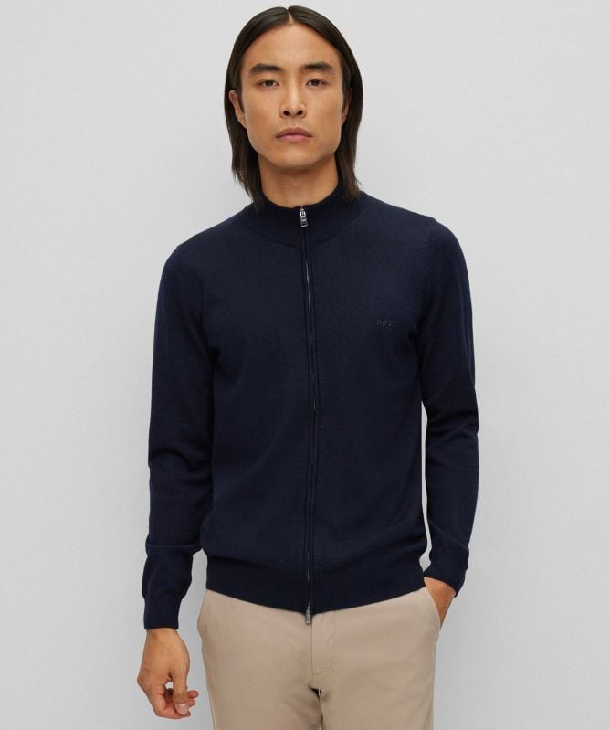 BOSS Virgin Wool Balonso-L Cardigan