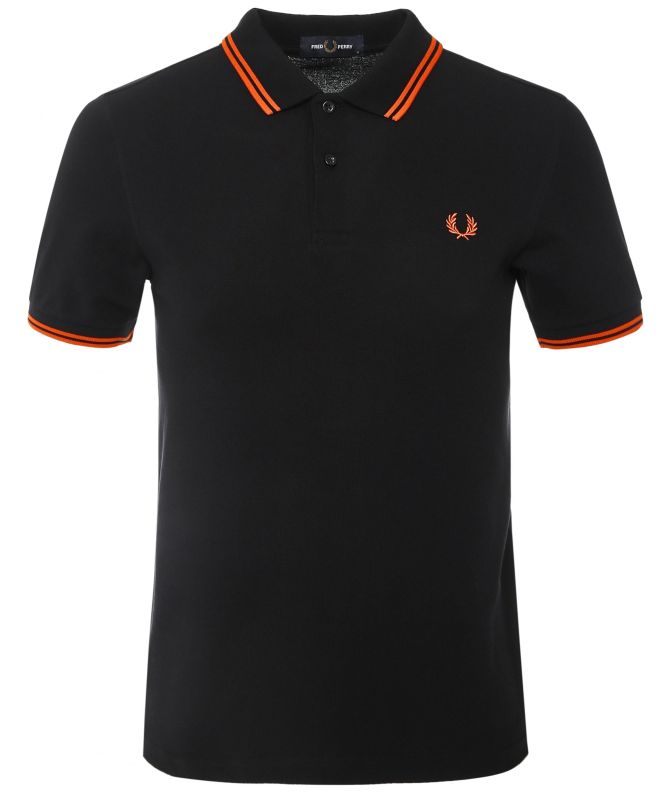 ポロシャツ FRED PERRY [M3600] Twin Tipped Fred Perry Shirt 5FT0029 M3600 - White / Black / Black | The Fred Perry Shirt | Men's