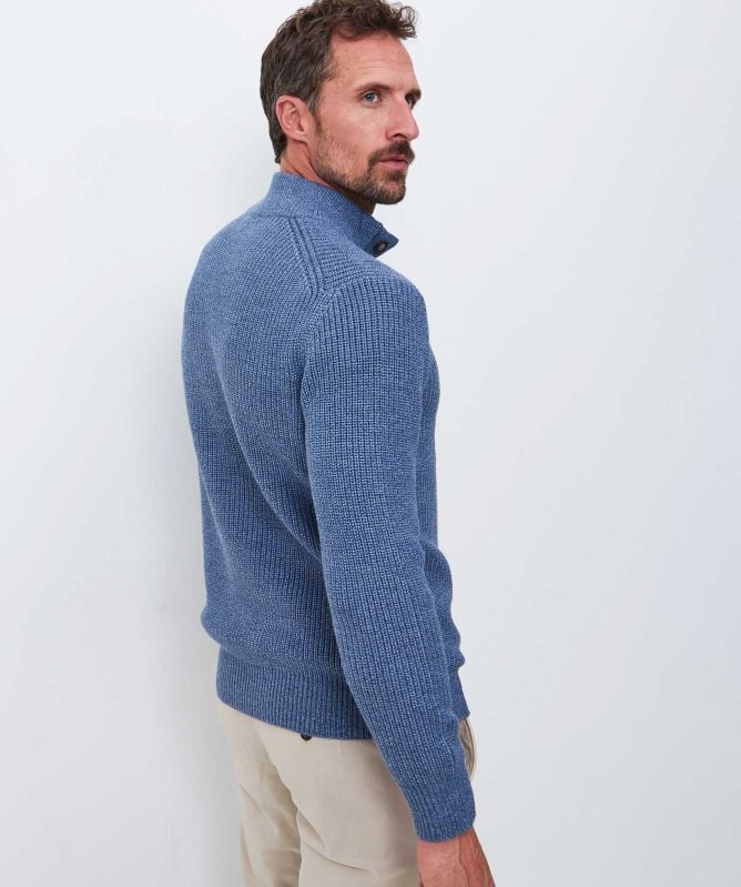 Thomas Maine Rib Knit Mock Neck Jumper