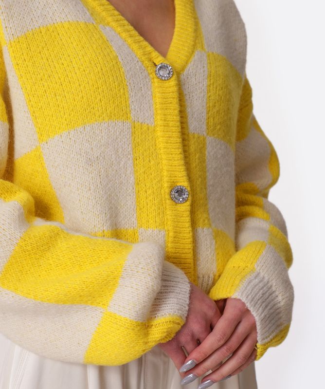 Stine Goya Check Amara Cardigan