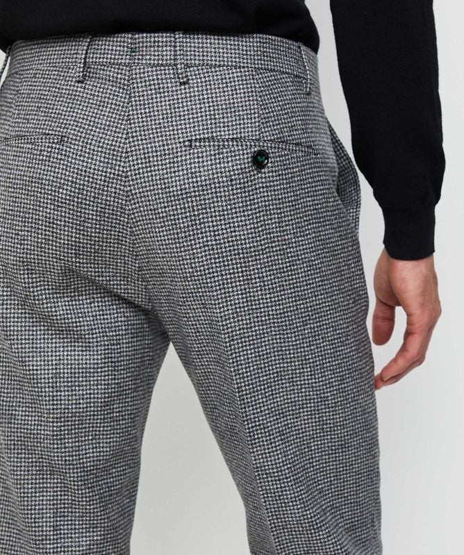 Berwich Slim Fit Houndstooth Trousers