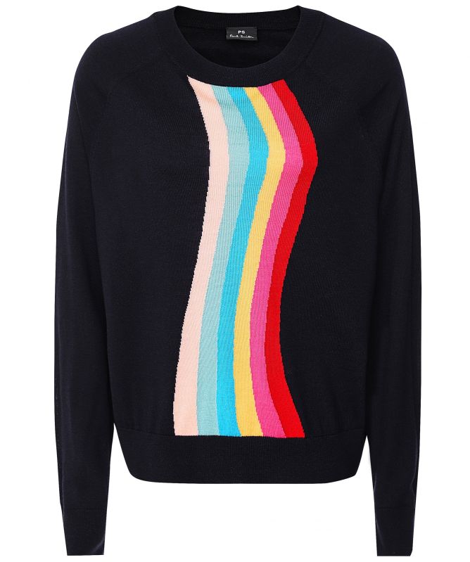 Paul Smith Swirl Intarsia Wool Sweater