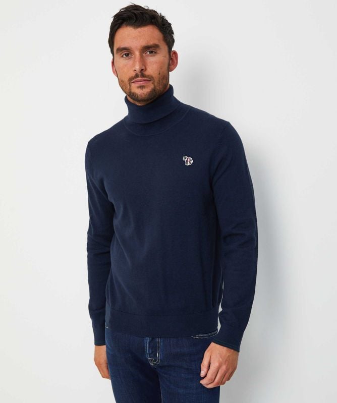 Paul Smith Roll Neck Zebra Jumper
