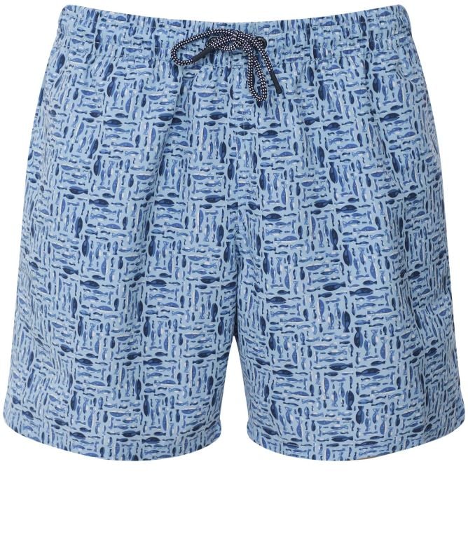 Hackett Fish Print Swim Shorts