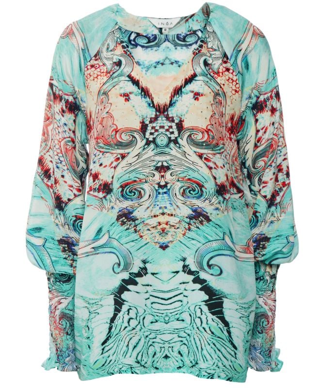 Inoa Gold Coast Silk Camilla V-Neck Top