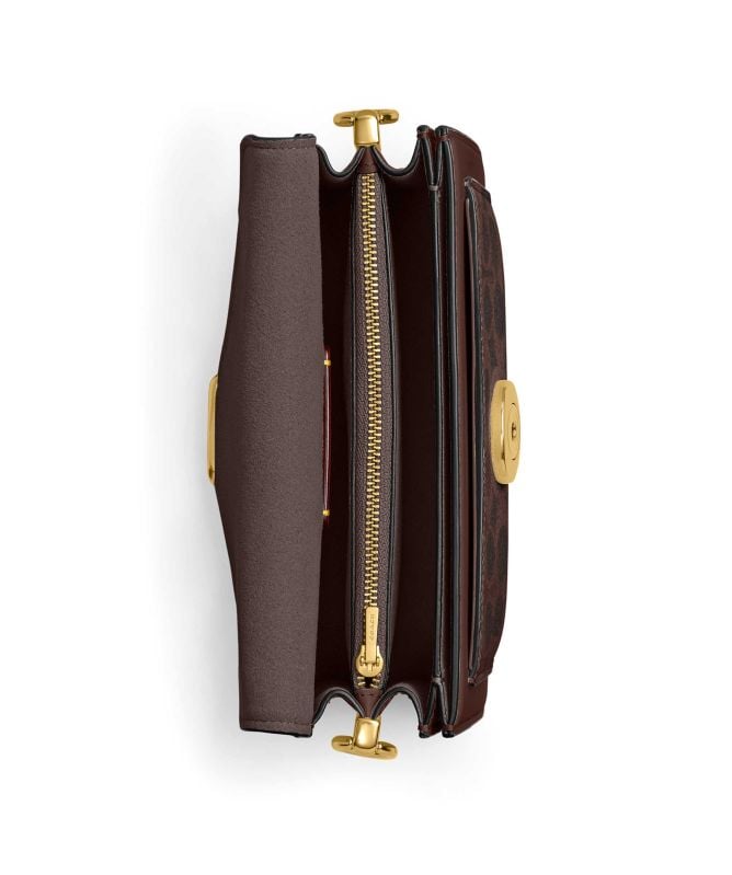 Coach Tabby Signature Canvas Shoulder Bag 20