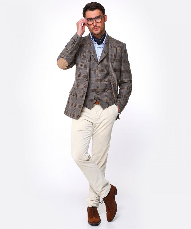 J. Blades Wool Glen Check Jacket