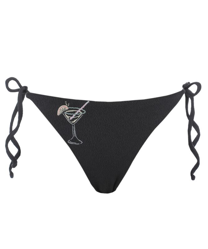 Chelsea Peers Embroidered Martini Bikini Bottoms