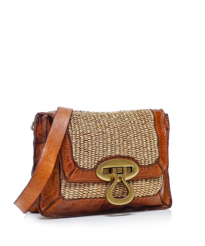 Campomaggi Straw Veracruz Crossbody Bag