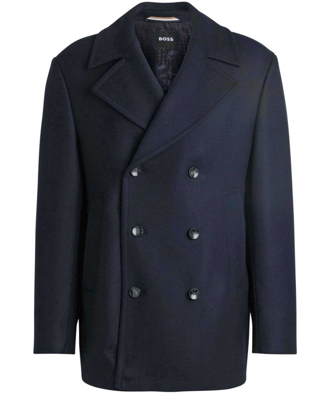 BOSS Wool H-Clay Pea Coat