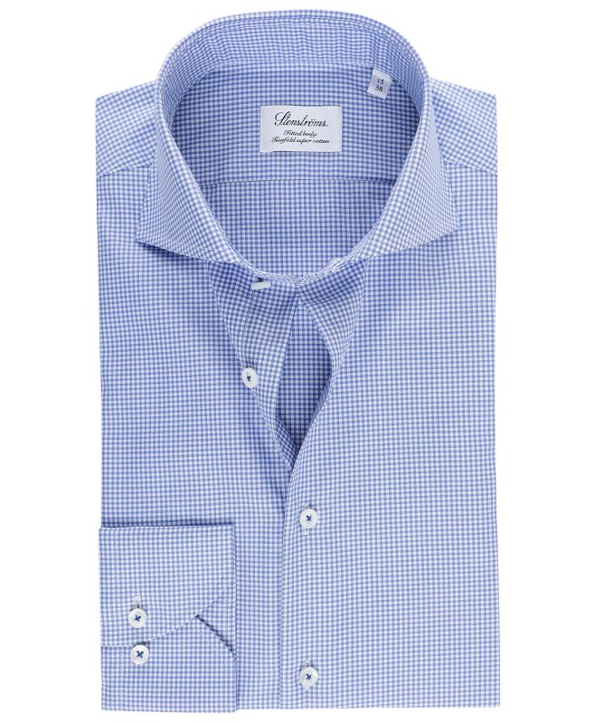 Stenstroms Fitted Body Gingham Shirt
