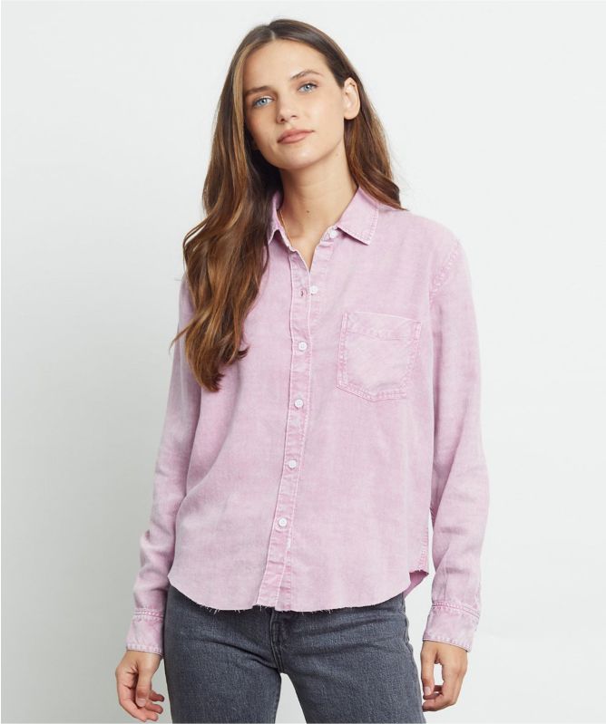 Rails Ingrid Raw Acid Wash Shirt