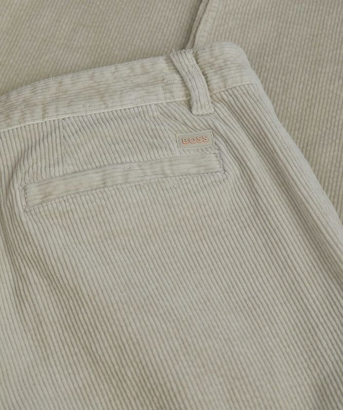 BOSS Pleated Corduroy Chino Pants