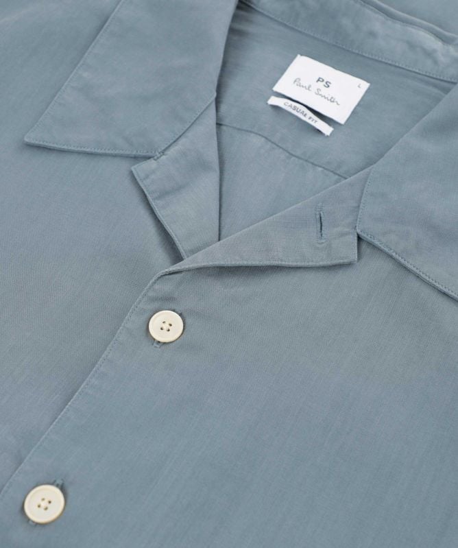 Paul Smith Lyocell Cotton Short Sleeve Shirt