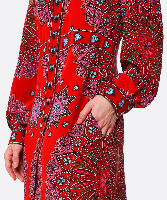 Hayley Menzies Dalton Silk Maxi Shirt Dress