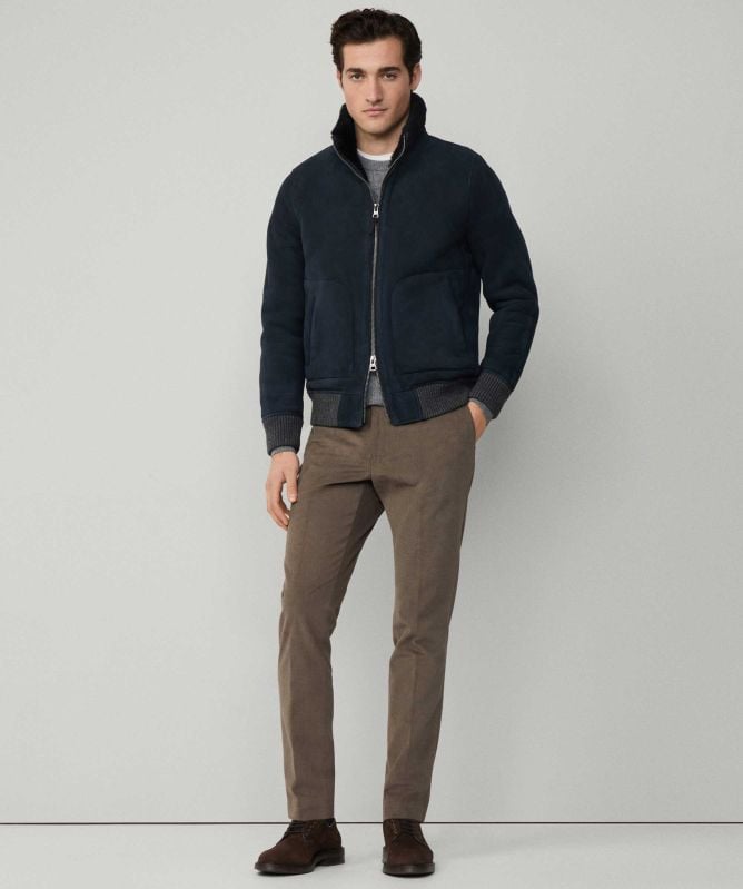 Hackett Shearling Bomber Jacket