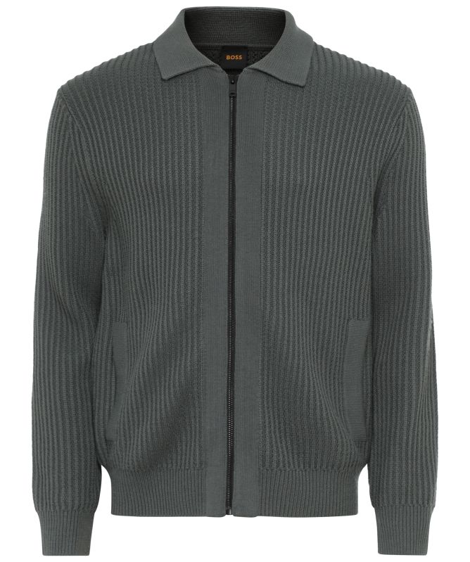 BOSS Aspeno Wool-Blend Knit Cardigan