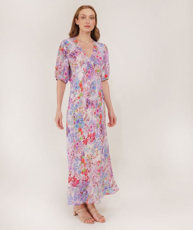 Inoa Silk Columbine Maxi Dress