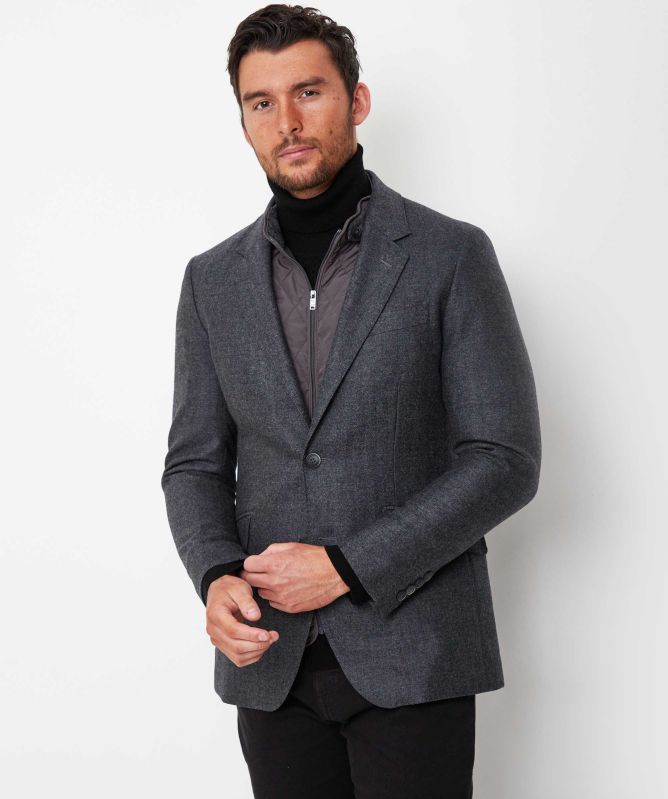 Hackett Herringbone Bib Blazer