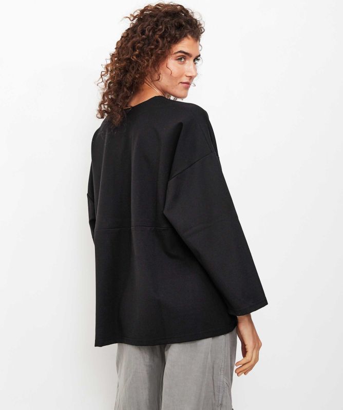 Thanny Long Sleeve Pocket Top