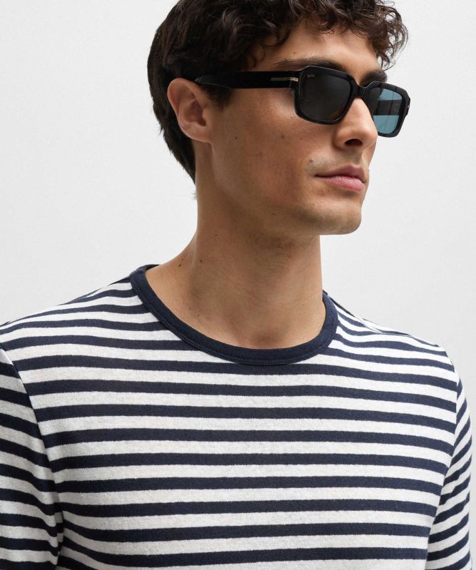 BOSS Striped Tiburt 457 T-Shirt