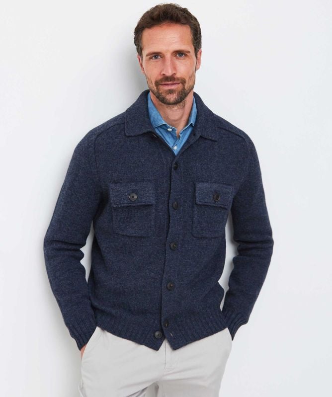 Gran Sasso Wool Pocket Cardigan