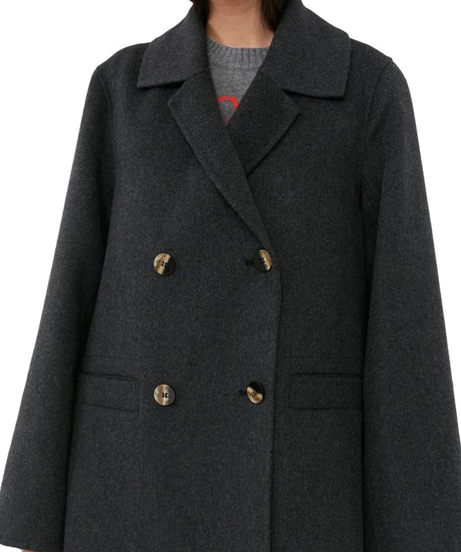 GANNI Wool Midi Jacket