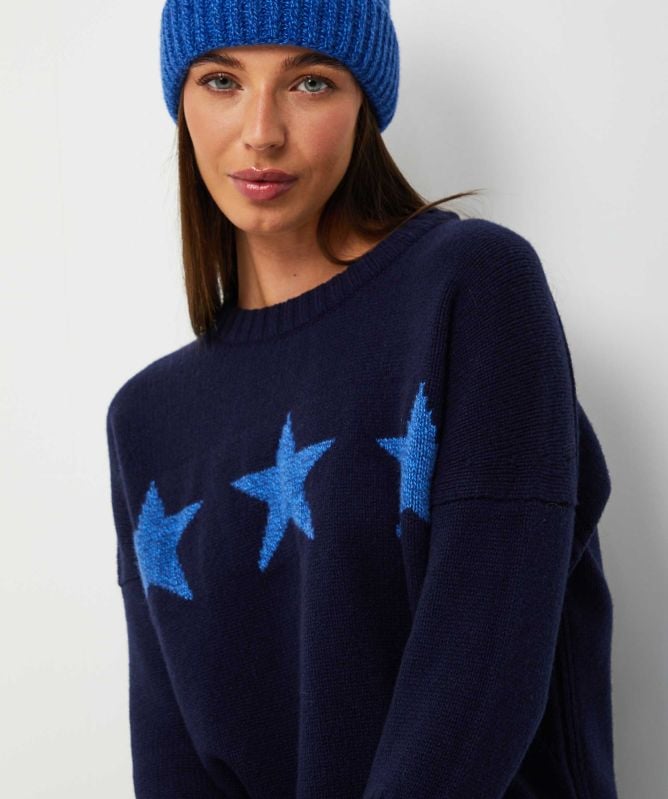 Eddy and Ivy Star Merino Cashmere Crew Neck Jumper
