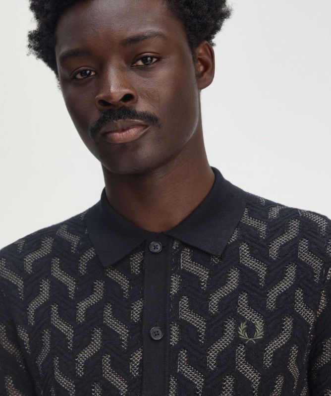 Fred Perry Pointelle Cable Knit Shirt