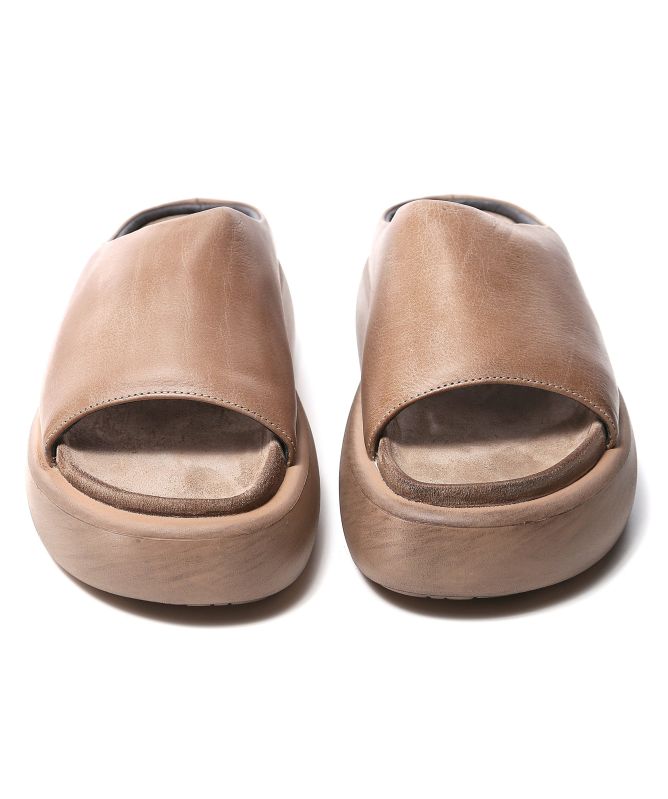 Lofina Malto Leather Platform Sliders